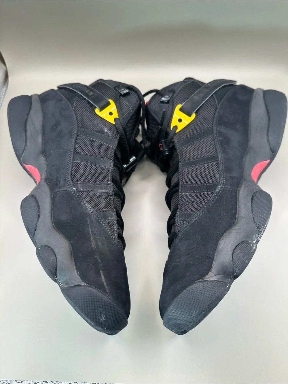Jordan Air Jordan 6 Rings Mens Sneakers Black Red Sulfur 322992-065